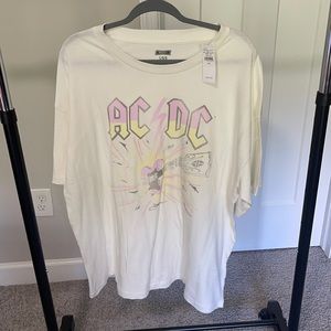 NWT AE oversized band t